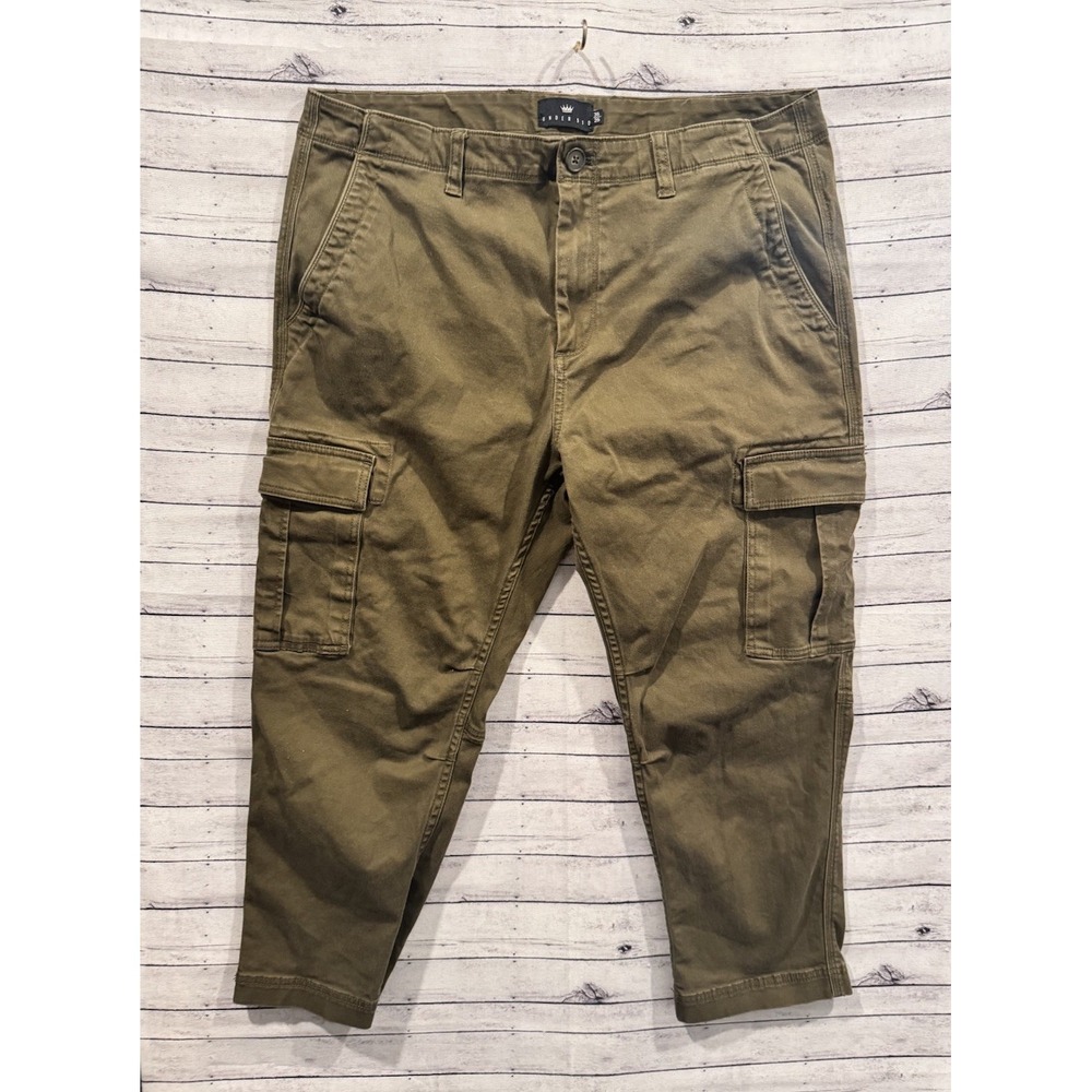 Under 510 Cargo Pant Mens Sz 36x25 Army Green Utility Rugged Cotton Gorpcore